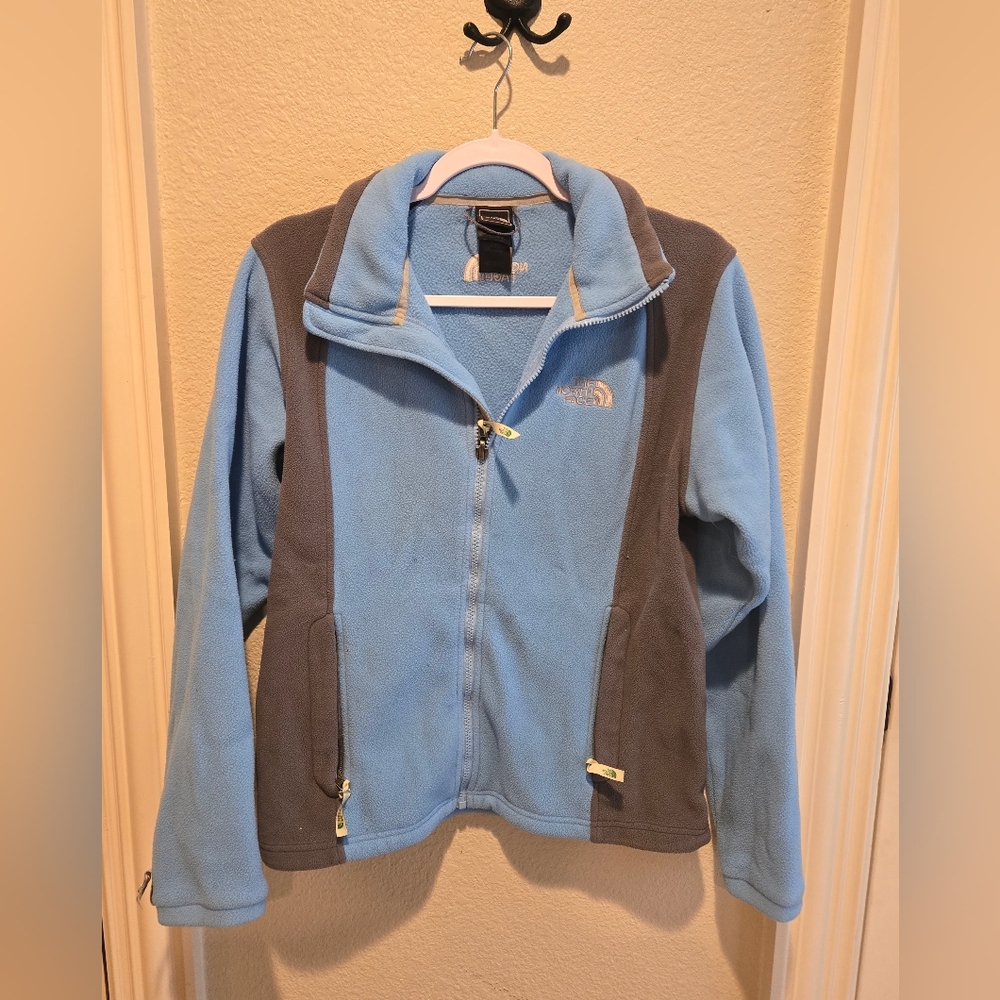 North face fleece full zip up jacket